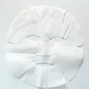 Face mask for facial skincare and treatments on white background